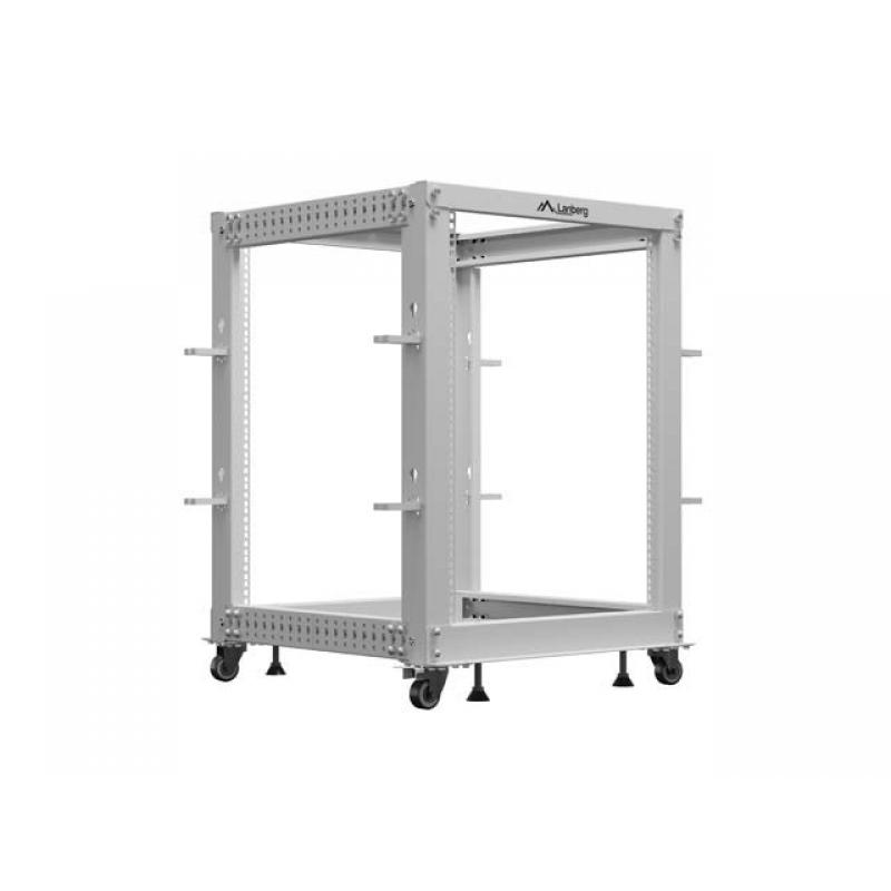 Rack cabinet 19" 15U 600x600-1100 grey