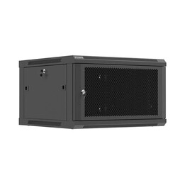Wall-mount rack cabinet 19" 6U 600x600 black