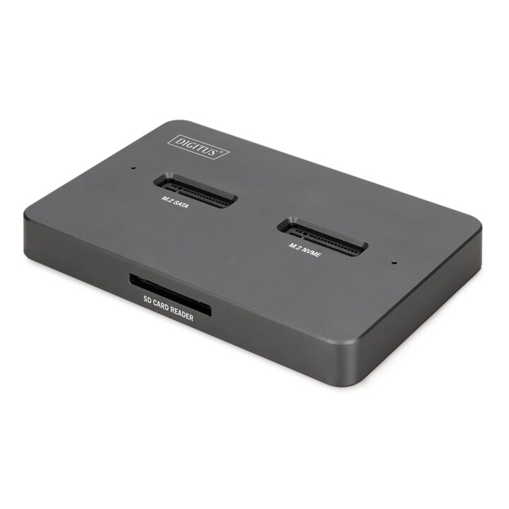 Digitus DA-71546-1 Docking station per disco rigido USB 3.2 Gen 2 (3.1 Gen 2) di tipo C, nera