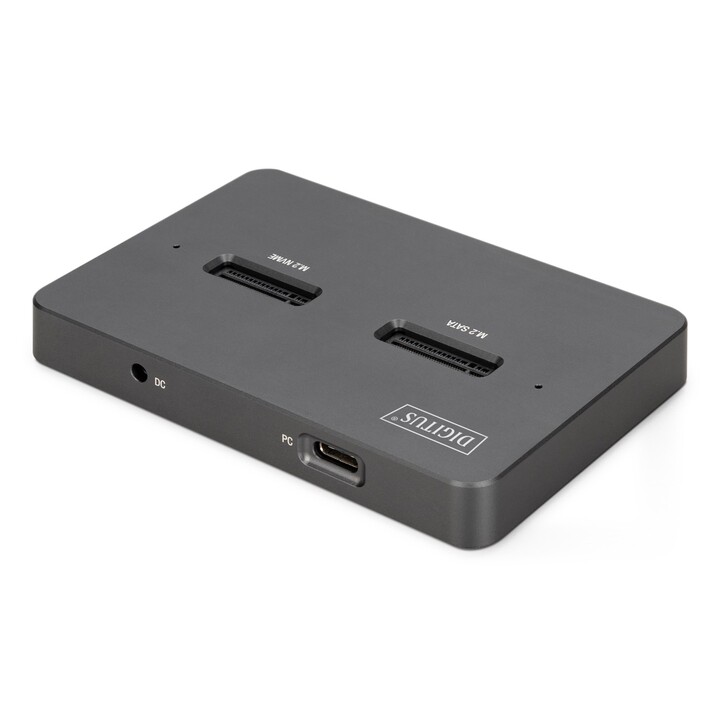 Digitus DA-71546-1 Docking station per disco rigido USB 3.2 Gen 2 (3.1 Gen 2) di tipo C, nera