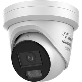 Câmera de vigilância tipo turret Hikvision Pro Series com ColorVu DS-2CD2347G3-LIS2UY/SL (2,8 mm), para uso interno e externo.