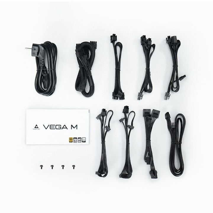 Fonte de alimentação Chieftec Vega PPG-750-C 750 W 20+4 pinos ATX ATX preta
