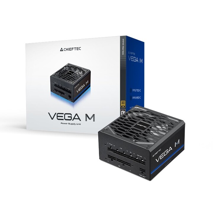Chieftec Vega PPG-1000-C unidad de fuente de alimentación 1000 W 24-pin ATX ATX Blanco