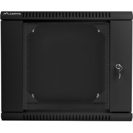 Lanberg 19" Armadio rack per montaggio a parete a doppia sezione 9u/600x600 (confezione piatta), Nero