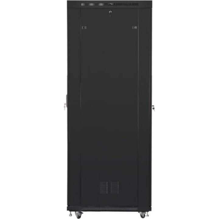 Gabinete de rack autoportante Lanberg 19" 47u/800x1000 (pacote plano) com porta de malha LCD preto v2