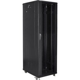 Armário de rack autoportante Lanberg 19\" 42u/800x800 (pacote plano), preto