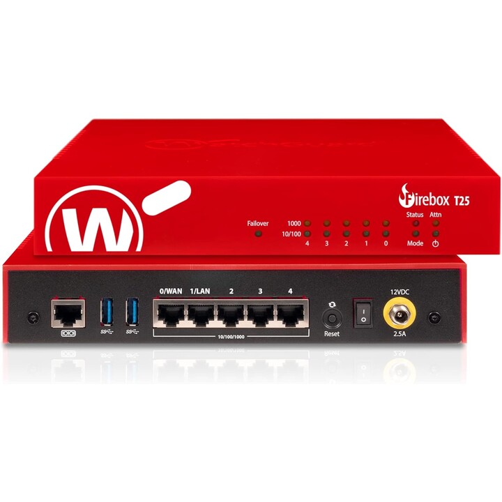 Watchguard Trdup Firebox T25 avec pack de sécurité de base de 3 ans