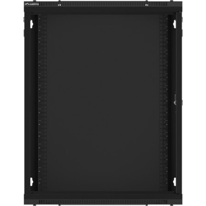 Armadio rack Lanberg da 19" per montaggio a parete 15u/600x450 (confezione piatta) con porta in vetro nero v2