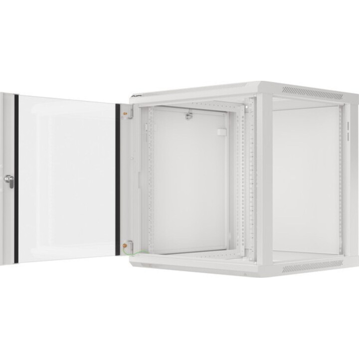 Lanberg 19" Wandmontage-Rackschrank 12U/600x600 (Flachpaket) v2, Grau