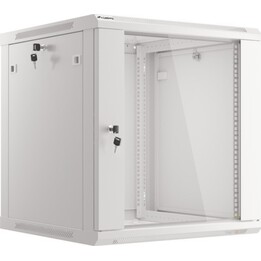 Armoire rack murale Lanberg 19" 12u/600x600 (Pack plat) v2, Gris
