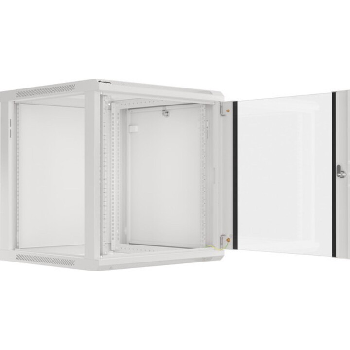 Lanberg 19" Wandmontage-Rackschrank 12U/600x600 (Flachpaket) v2, Grau