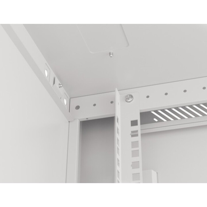 Lanberg 19" Wandmontage-Rackschrank 12U/600x600 (Flachpaket) v2, Grau