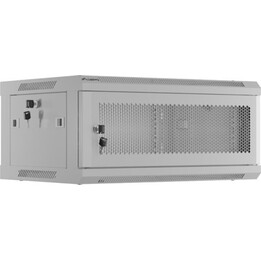 Rack de instalação cinza Lanberg 19" 4u 600x450, porta perfurada (pacote plano)