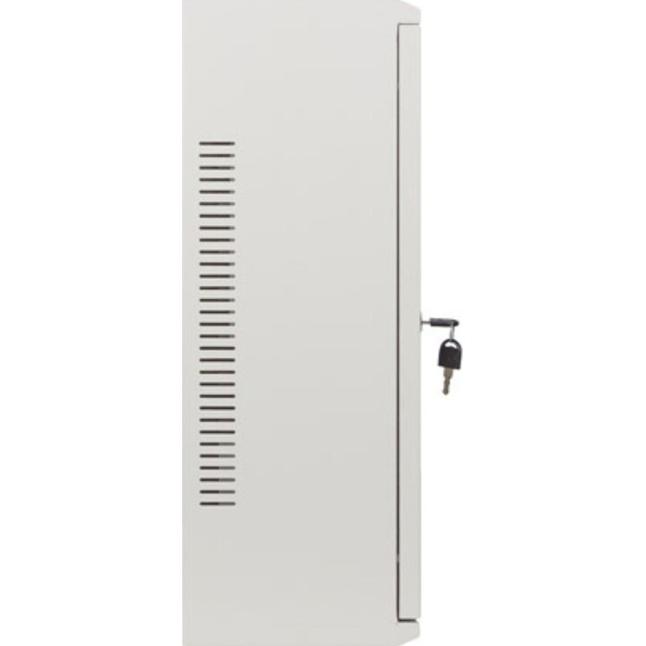 Lanberg 19" Wandmontage-Rackschrank 6U+3U/540x200 Low Profile, Grau, (montiert)