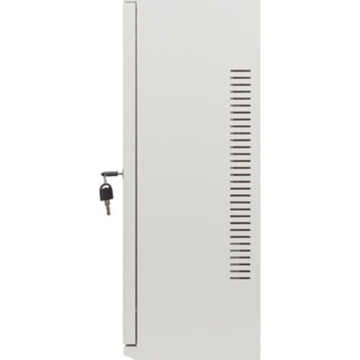 Lanberg 19" Wandmontage-Rackschrank 6U+3U/540x200 Low Profile, Grau, (montiert)
