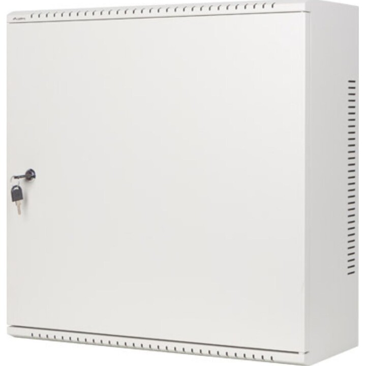Lanberg 19" Wandmontage-Rackschrank 6U+3U/540x200 Low Profile, Grau, (montiert)