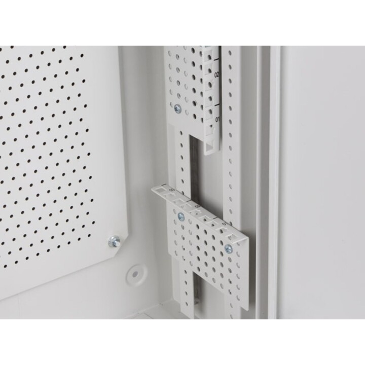 Lanberg 19" Wandmontage-Rackschrank 6U+3U/540x200 Low Profile, Grau, (montiert)