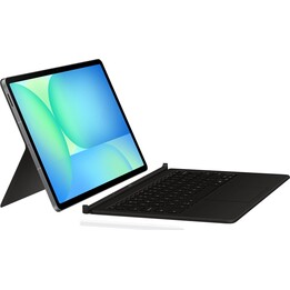 Capa de livro Samsung AI teclado capa preta para Galaxy Tab S10 FE Plus
