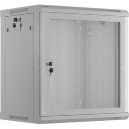 Rack di installazione Lanberg 19" 12u 600x450 Grigio, porta perforata (confezione piatta)