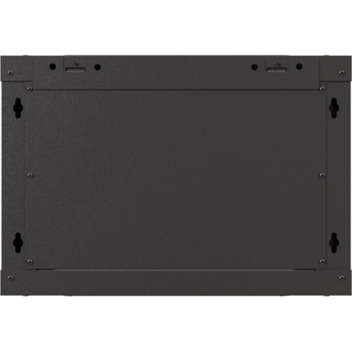 Lanberg Armario rack 19" para pared 6u/540x350 (paquete plano) con puerta de cristal, negro