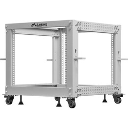 Lanberg Open Rack 19" 9u 600x600-1100 verstellbar, grau