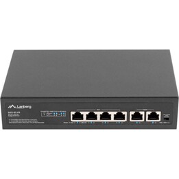 Lanberg conmutador 4x 100mb poe+/2x 100mb no gestionado rack 10"/19" fast ethernet 60w