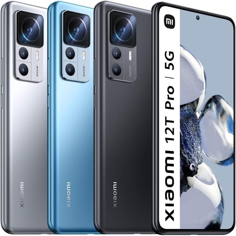 Xiaomi 12T Pro 5G, 12 Go256 Go, 6,6 AMOLED, 5000 mAh, bleu
