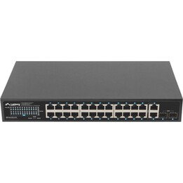 Switch Lanberg 24x 1 go poe+/2x go 2x sfp rack 19" gigabit ethernet 250w