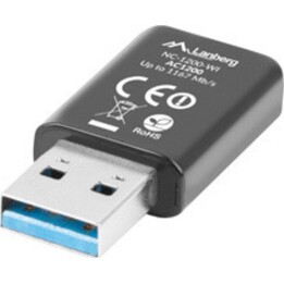 Lanberg Adaptador USB tarjeta de red inalámbrica NC-1200-WI AC1200 doble banda