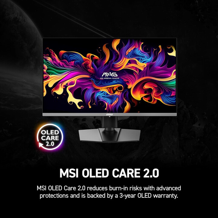 MSI MAG 272UP QD-OLED X24 26,5 pouces 3840 x 2160 (UHD), 240Hz, AMD Adaptive-Sync, HDR Ready, HDMI, port VGA, montage VESA, incl