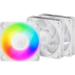 Kit de 3 ventoinhas Arctic P12 Pro ARGB 120 mm, brancas