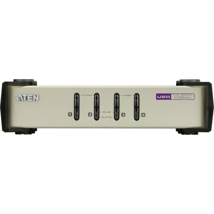 ATEN CS84U 4-Port KVM-Switch mit VGA, USB, PS/2, 2048 x 1536 Pixel