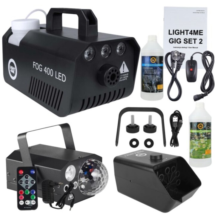 LIGHT4ME GIG SET 2 - Wytwornica dymu 400W LED