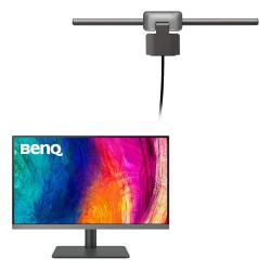BenQ DesignVue PD2706U graphic monitor 68.58 cm (27&quot;) + BenQ Screenbar Halo 2 - LED monitor lamp black