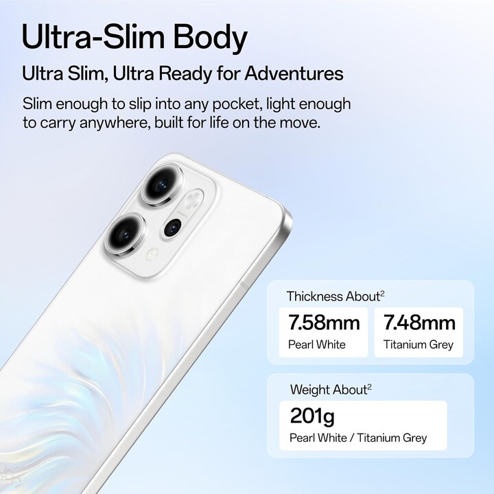 Oppo Reno14 Pro 5G, 12GB 512GB, 6.83 AMOLED FHD+, 6200mAh, Blanco Ópalo