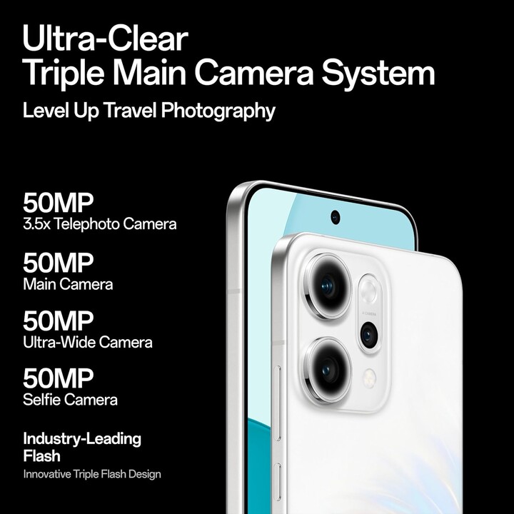 Oppo Reno14 Pro 5G, 12GB 512GB, 6.83 AMOLED FHD+, 6200mAh, Blanco Ópalo