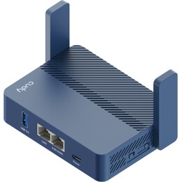 Cudy AX3000 Routeur de voyage Gigabit Wi-Fi 6 de poche, port Ethernet RJ45 2,5 Gbit/s, bleu