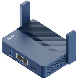 Cudy AX3000 Router de viaje Wi-Fi 6 Gigabit de tamaño bolsillo, puerto Ethernet RJ45 de 2.5 Gbps, azul