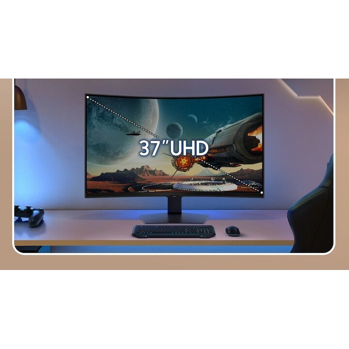 Monitor LCD Samsung 37" 3840 x 2160 píxeles 4K Ultra HD Relación de aspecto nativa 16:9 LCD curvo LS37FG750