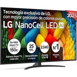 LG NanoCell AI Smart TV NANO81 da 65 pollici 4K 2025
