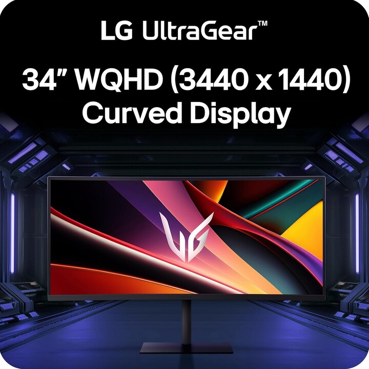 Monitor LCD LG 34" 3440 x 1440 píxeles Relación de aspecto nativa 21:9 Curvo 34G630A-B