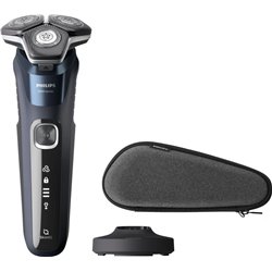 Philips S5885/35 wet and dry shaver, USB charger, with case and base