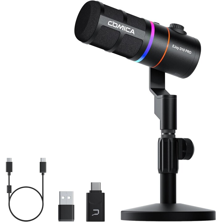 COMICA EJoy D10 Pro (D) Micrófono Inalámbrico Gaming Negro
