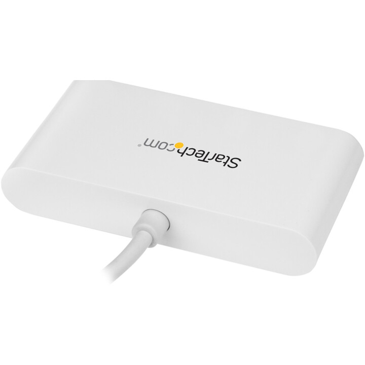 Startech 4-Port USB-C Hub with 5Gbps USB-A 5Gbps Speeds, White, Bus-Powered, Compact
