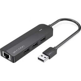 Docking Vention CHPBB 3xUSB 2.0/Micro USB PD/RJ45/Negro/ABS