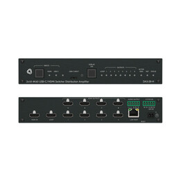 Kramer Avsm 2x1:8 4k60 USB-C/HDMI Switcher Distribution Amplifier- Da3-28-h (10-00002890)
