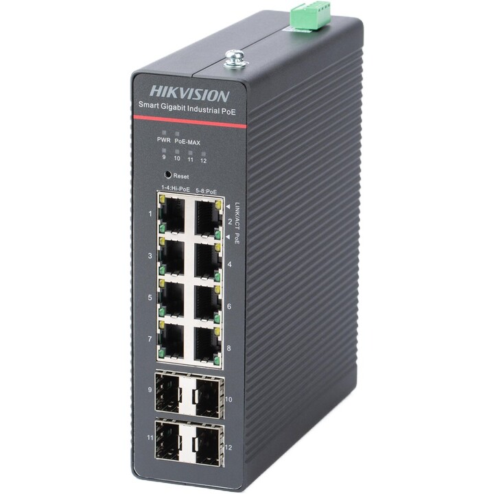 Switch Hikvision DS-3T1512HP-SI-8P4FKIT