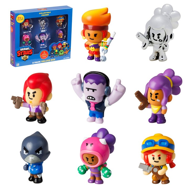 BRAWL STARS 1 FIGURAS - CAIXA DELUXE COM 8 UNIDADES VER.C