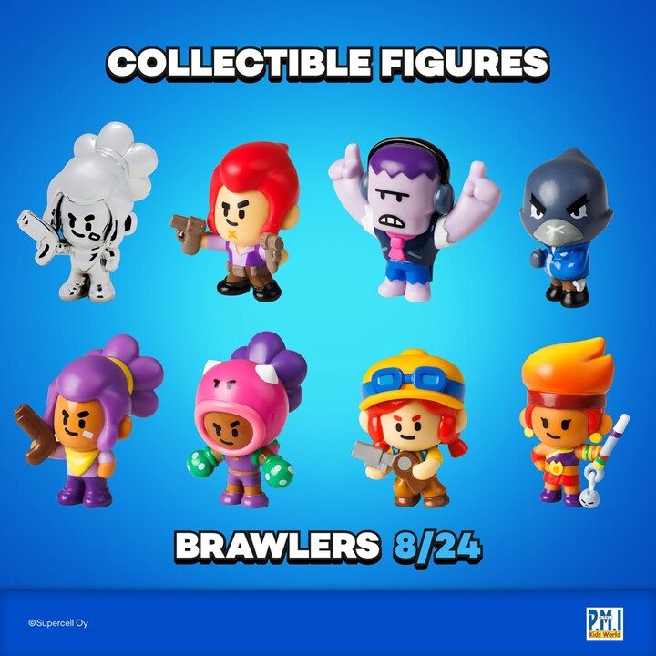 BRAWL STARS 1 FIGURAS - CAIXA DELUXE COM 8 UNIDADES VER.C