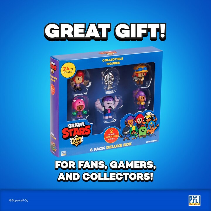 FIGURE BRAWL STARS S1 - CONFEZIONE DA 8 SCATOLA DELUXE VER.C
